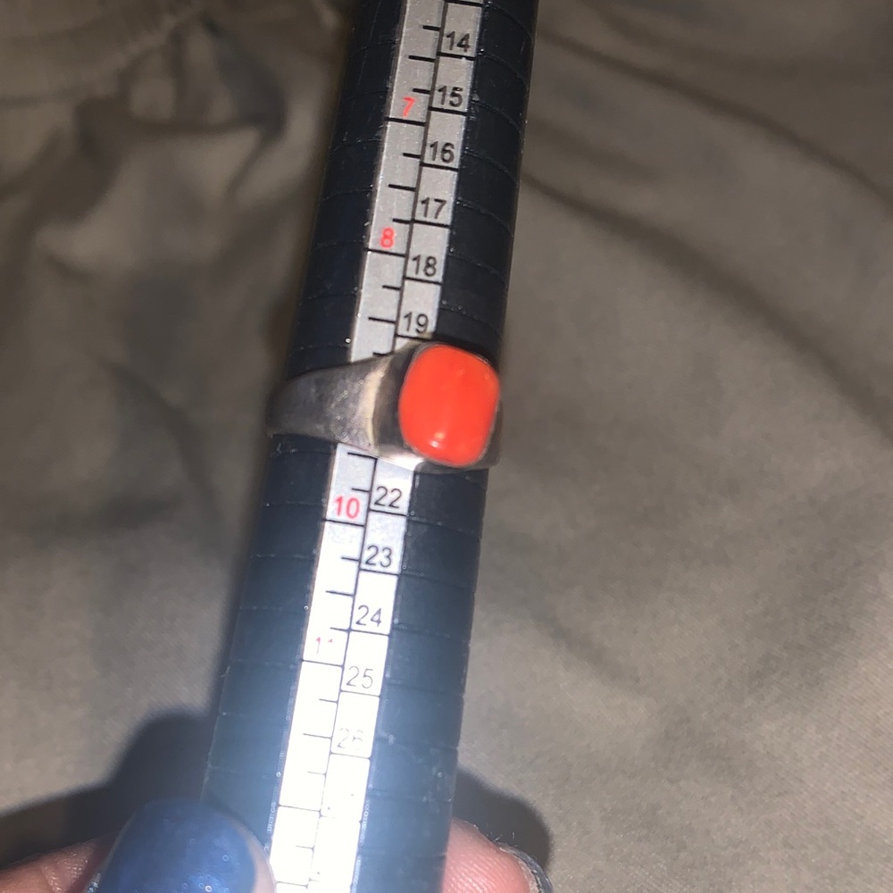 Vintage Orange Stone Ring